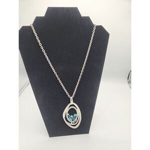 R.j. Graziano Silvertone Necklace 36"